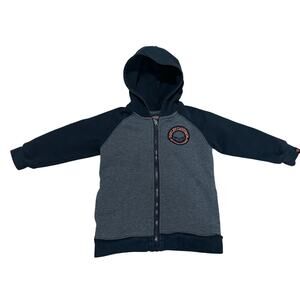 Harley Davidson Logo Full Zip Up  Hoodie Skull Toddler Size 3T